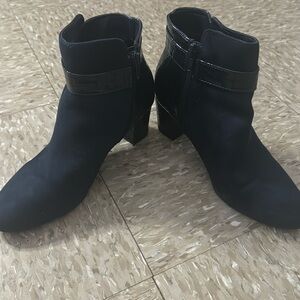 Midnight blue booties